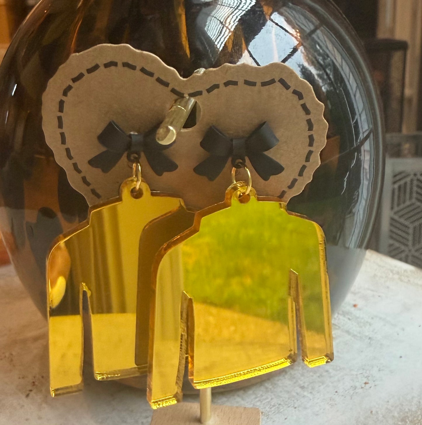 Gold Jockey Earrings