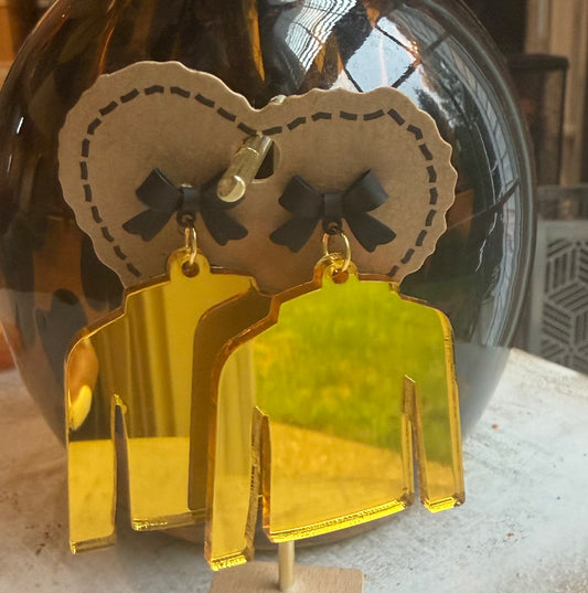 Gold Jockey Earrings
