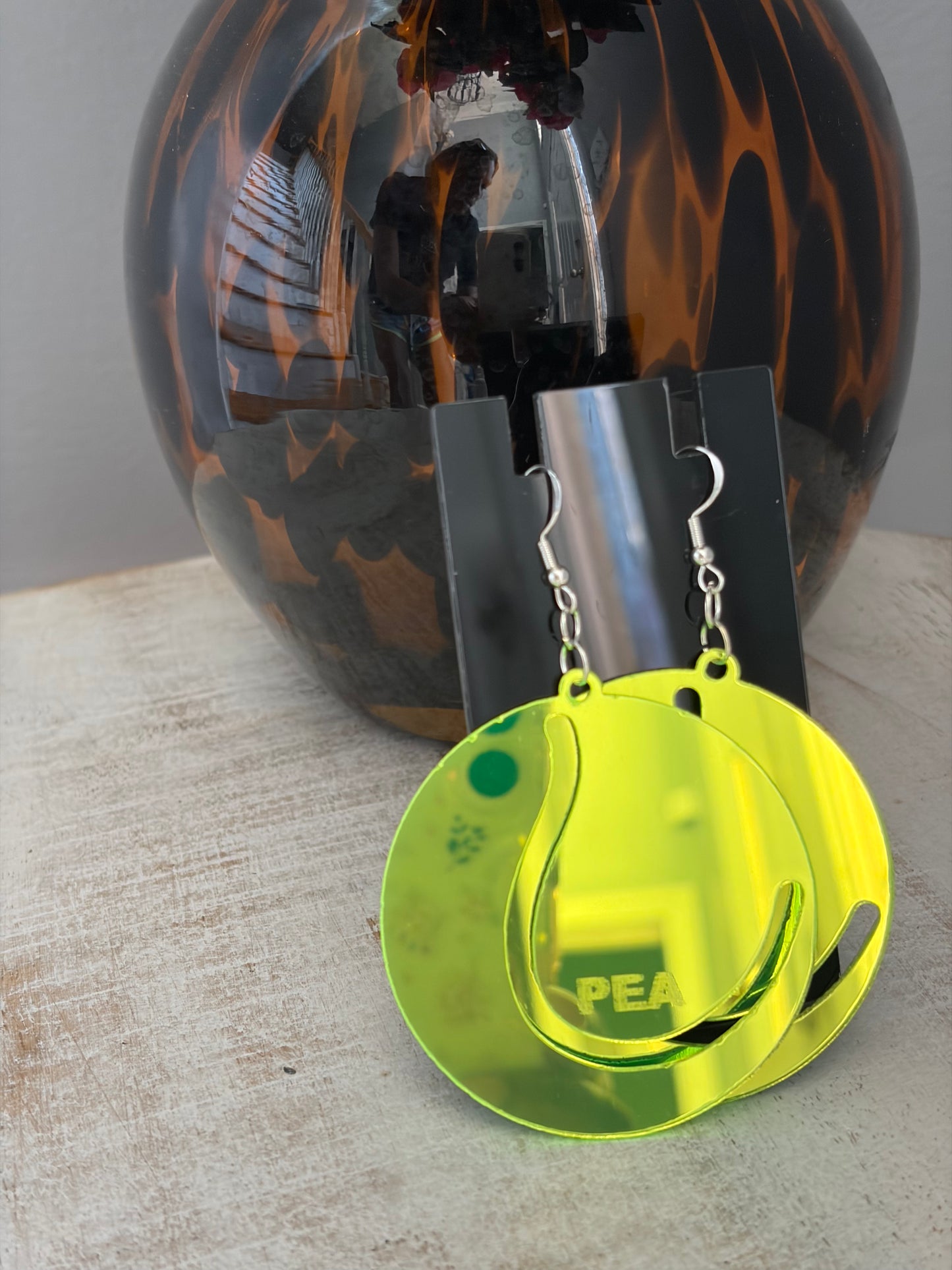 Initial Tennis Earrings