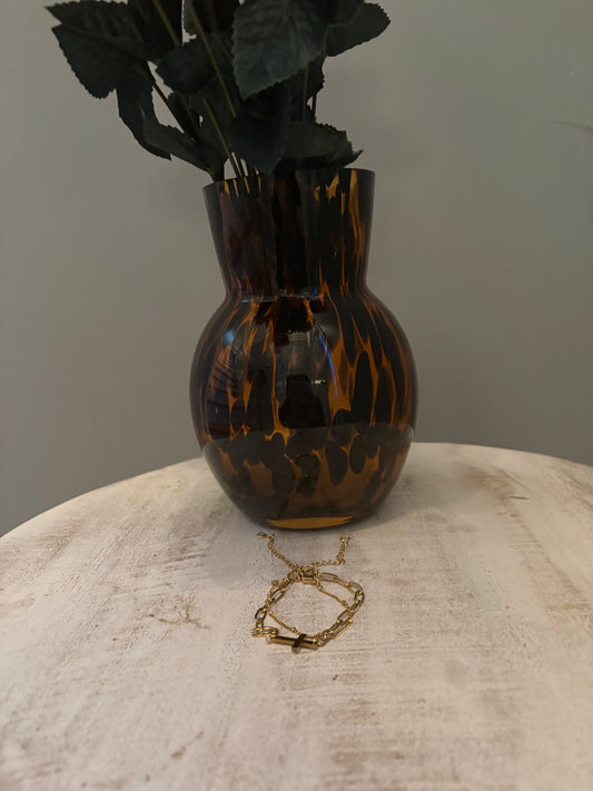 Gold Cross Bracelet