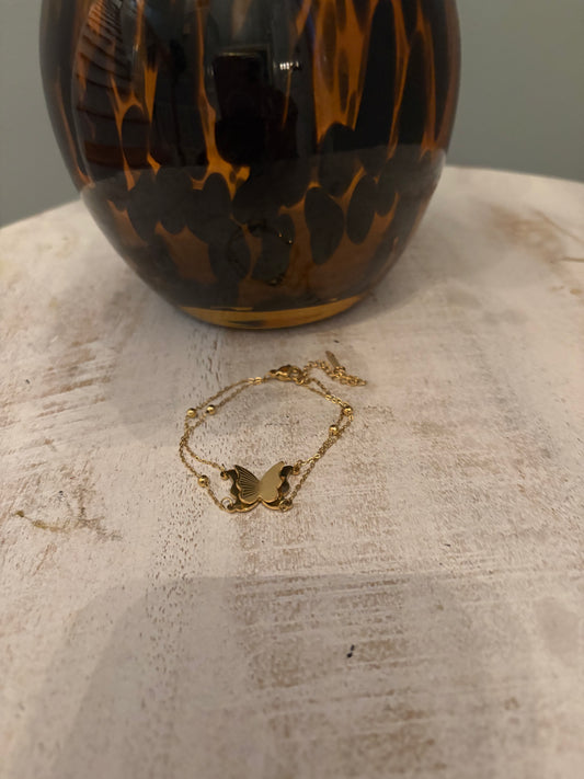 Gold Butterfly Bracelet